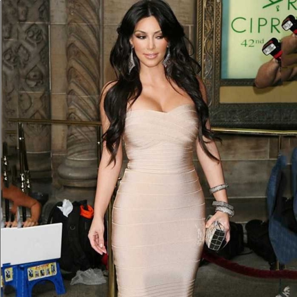 Herve Leger black signature dress